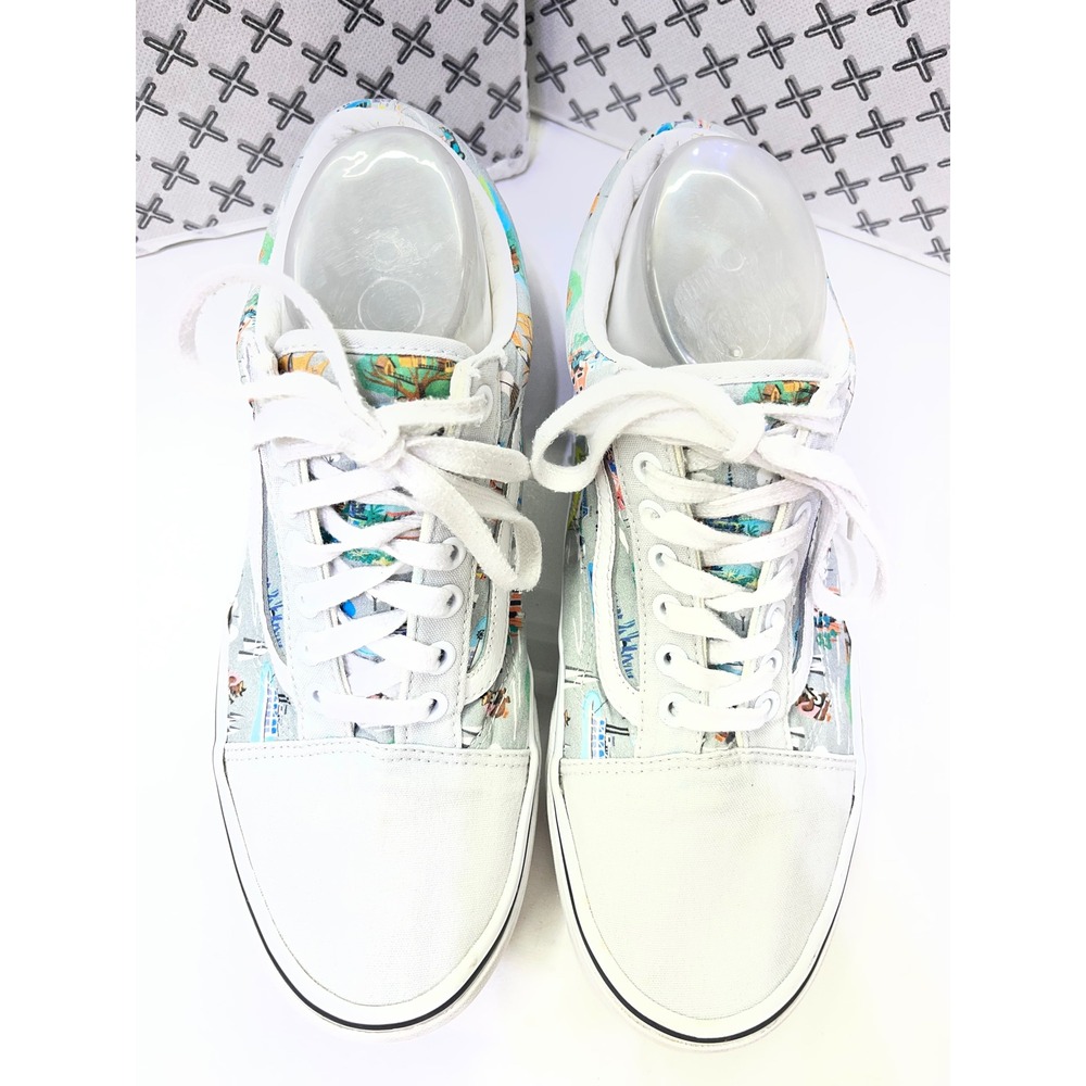 Vans Old Skool Walt Disney World 50th Anniversary Park Map Shoes Mens 9 W 10.5